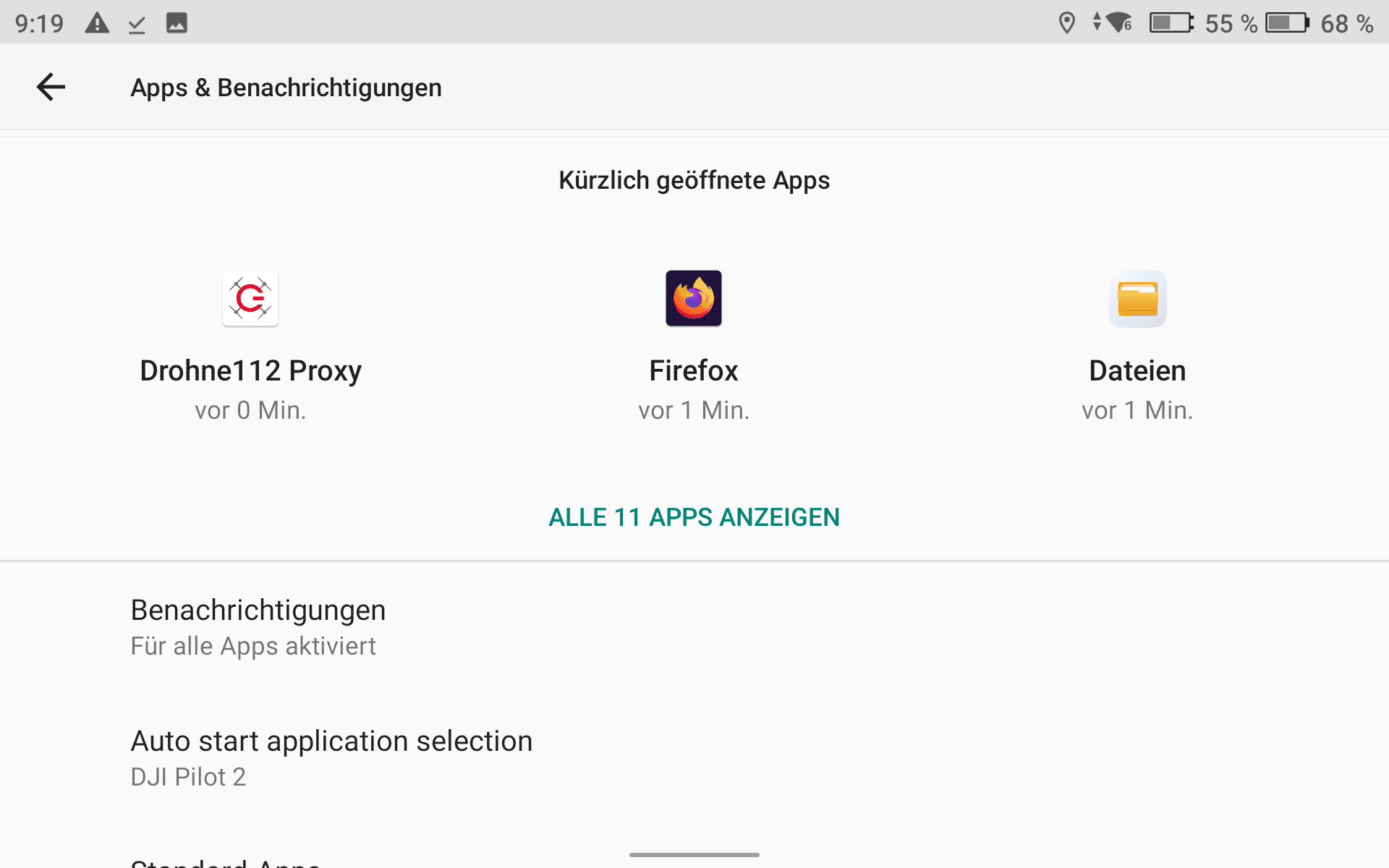 Apps & Benachrichtigungen