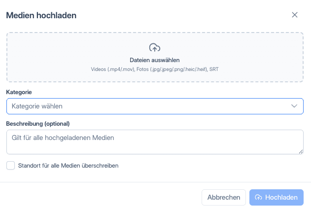 Upload-Dialog